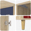 Natskab ESSEN 2 stk. Sonoma-eg 36 x 33 x 50 cm Konstrueret træ