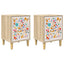 Natskab MAINZ 2 stk. Sonoma-eg 36 x 33 x 50 cm Konstrueret træ