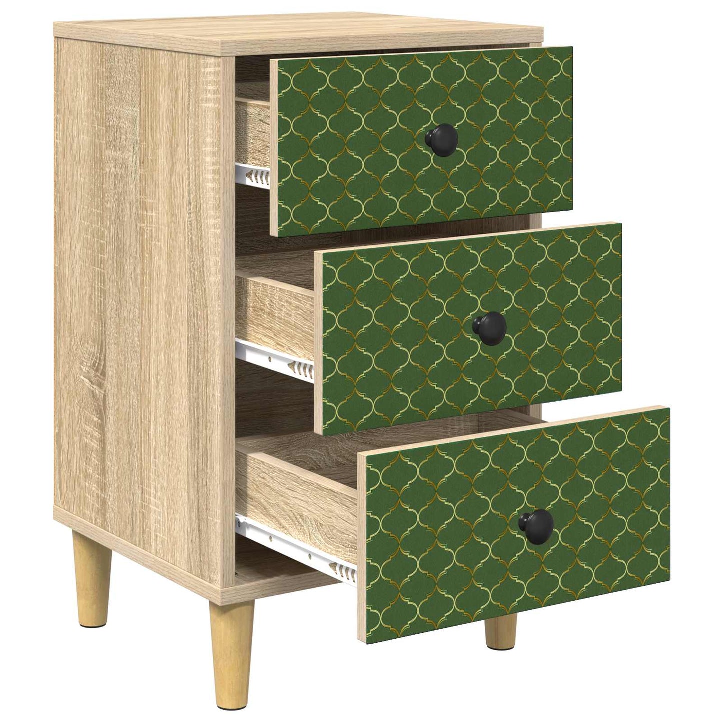 Natskab GELEEN 2 stk. Sonoma-eg 36 x 33 x 60 cm Konstrueret træ