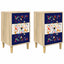 Natskab MAINZ 2 stk. Sonoma-eg 36 x 33 x 60 cm Konstrueret træ