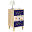 Natskab MAINZ 2 stk. Sonoma-eg 36 x 33 x 60 cm Konstrueret træ