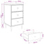 Natskab RAALTE Sort eg 36 x 33 x 61 cm Konstrueret træ