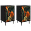 Natskab ZAANDAM 2 stk. Sort eg 36 x 33 x 61 cm Konstrueret træ