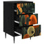 Natskab ZAANDAM 2 stk. Sort eg 36 x 33 x 61 cm Konstrueret træ