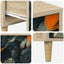 Skuffeskab LOCHEM Orange print 66 x 36,5 x 75 cm Sonoma-eg