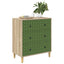 Skuffeskab GELEEN Smaragd geometrisk mønster 66 x 36,5 x 75 cm