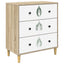 Skuffeskab HANAU Grøn bladmønster 66 x 36,5 x 75 cm Sonoma-eg