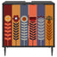 Badeværelsesskab ESSEN Sort eg 60 x 40 x 61 cm Konstrueret træ