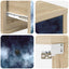 Vægmonteret natbord RAALTE 2 stk. Sonoma-eg 36 x 33 x 25 cm