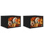 Vægmonteret natbord GENNEP 2 stk. Sort eg 36 x 33 x 25 cm