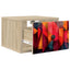 Vægmonteret natbord HEESCH 2 stk. Sonoma-eg 36 x 33 x 25 cm