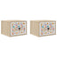 Vægmonteret natbord MAINZ 2 stk. Sonoma-eg 36 x 33 x 25 cm