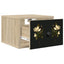 Vægmonteret natbord BREMEN 2 stk. Sonoma-eg 36 x 33 x 25 cm