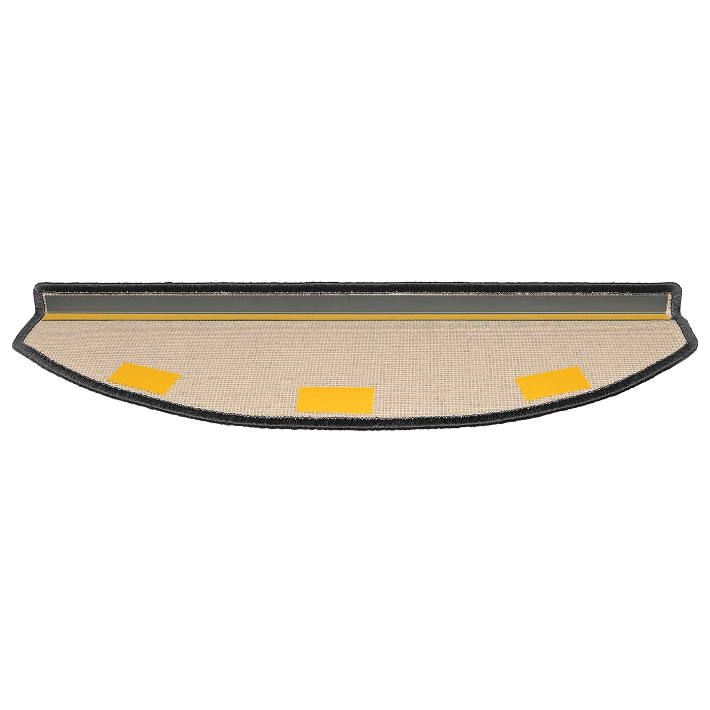 Selvklæbende Trappemåtter 15 pcs Mørkegrå 80 x 24,5 x 3,5 cm