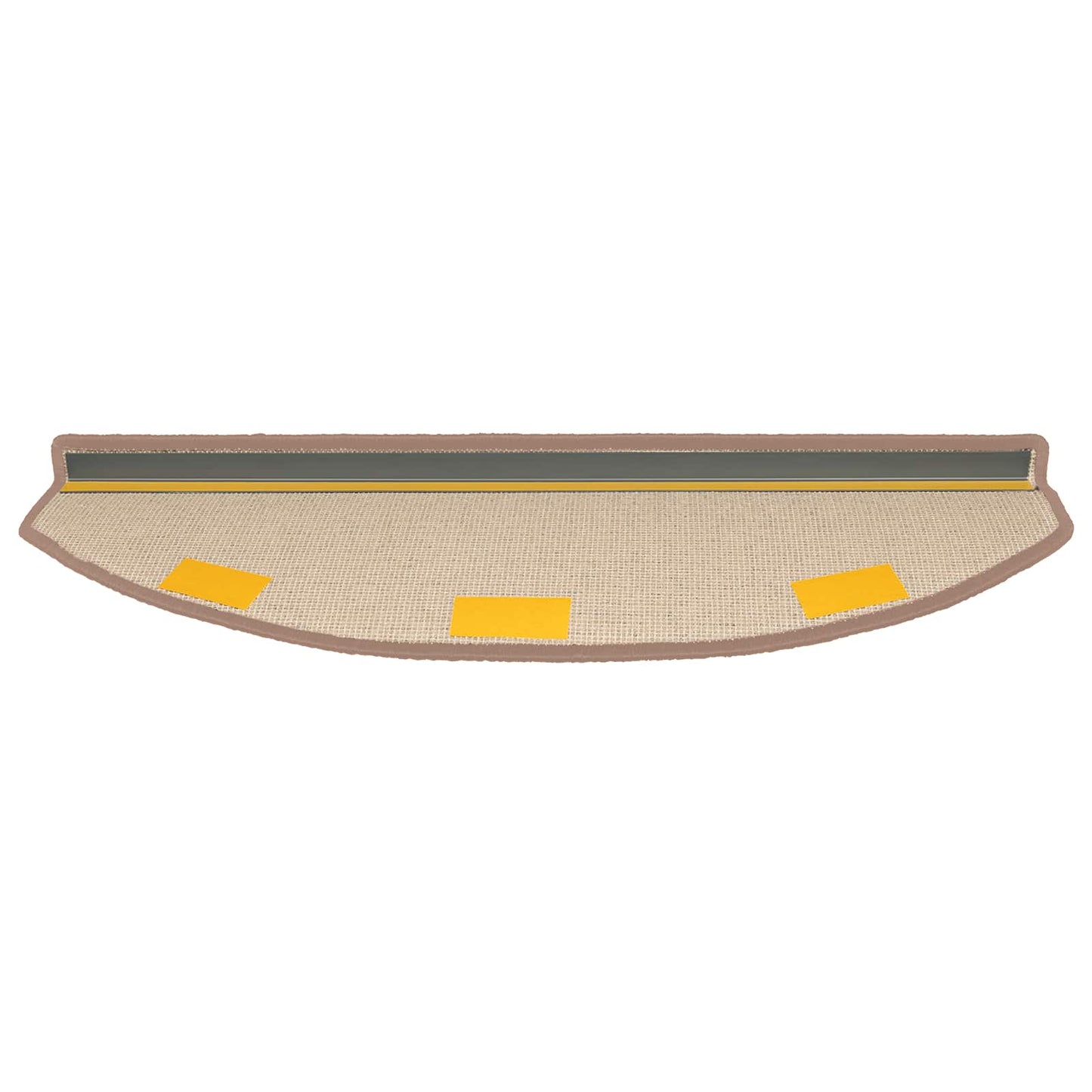 Selvklæbende Trappemåtter 15 pcs Lys Brun 80 x 24,5 x 3,5 cm