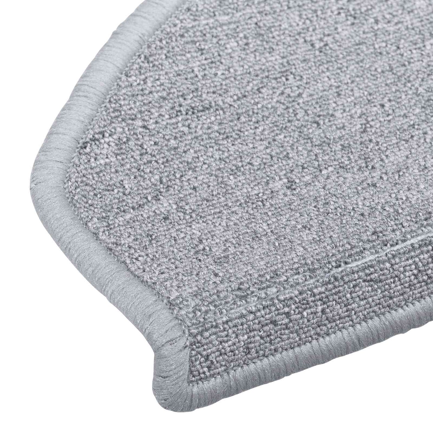 Selvklæbende Trappemåtter 15 pcs Lysegrå 80 x 24,5 x 3,5 cm