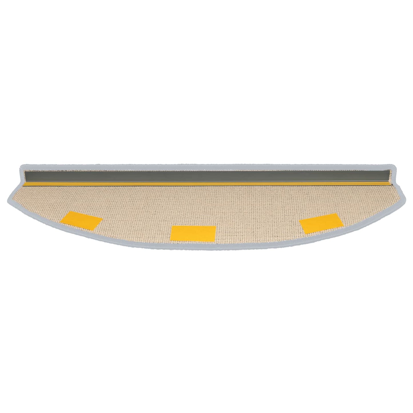 Selvklæbende Trappemåtter 15 pcs Lysegrå 80 x 24,5 x 3,5 cm