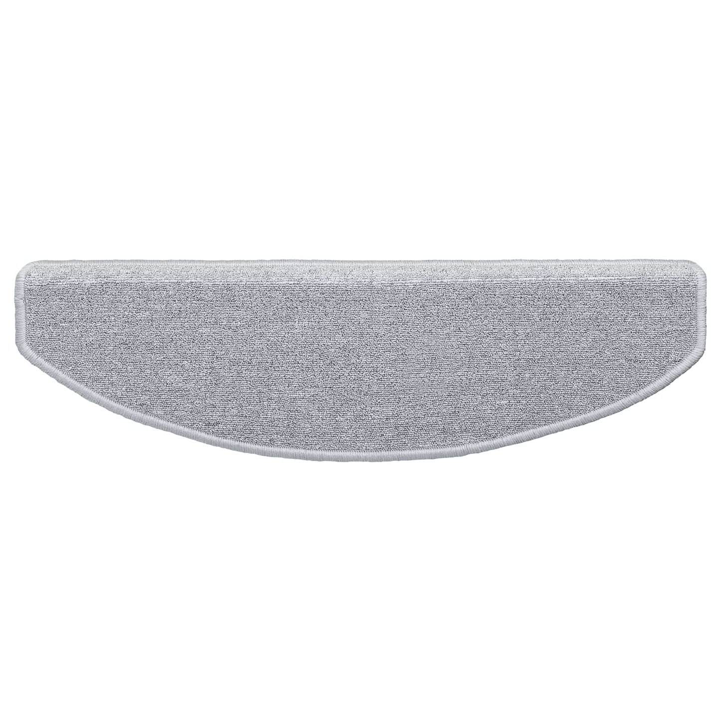 Selvklæbende Trappemåtter 15 pcs Lysegrå 80 x 24,5 x 3,5 cm