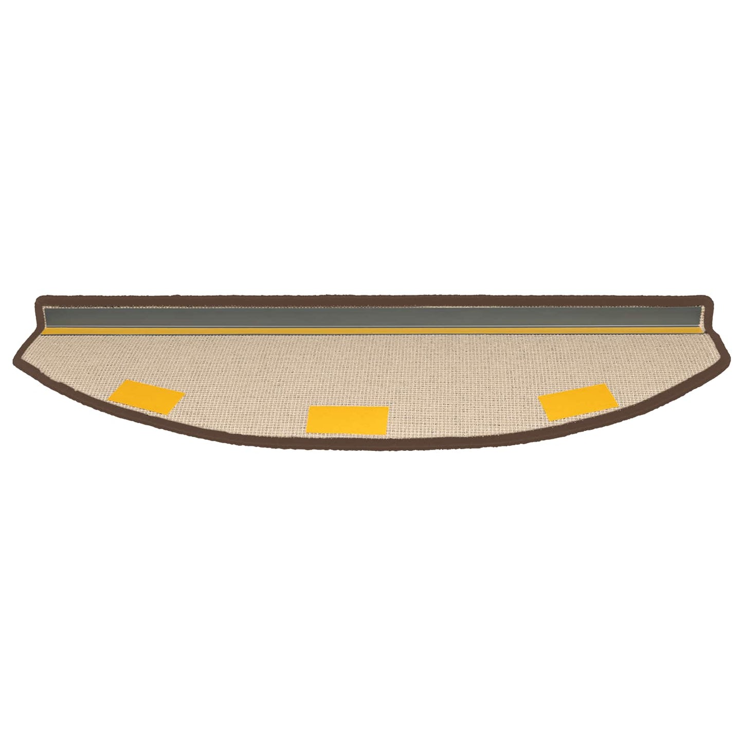 Selvklæbende Trappemåtter 15 pcs Kaffe Brun 80 x 24,5 x 3,5 cm