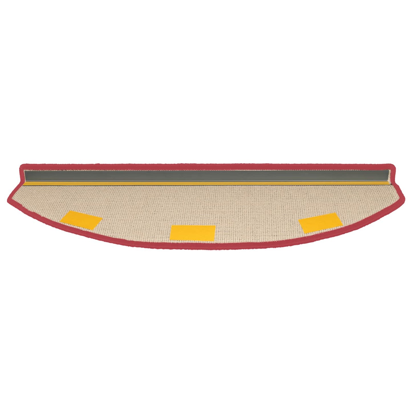 Selvklæbende Trappemåtter 15 pcs Rød 80 x 24,5 x 3,5 cm