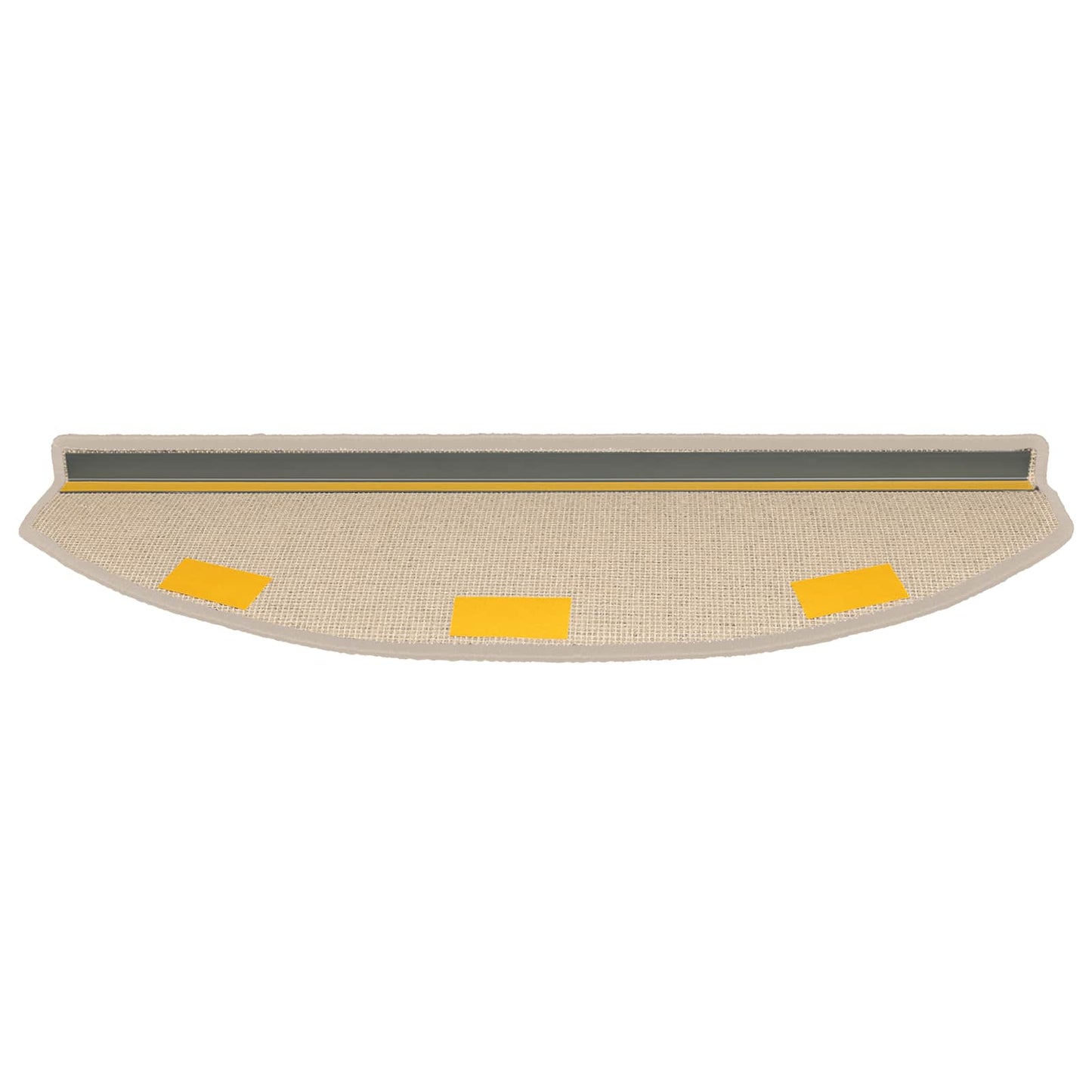 Selvklæbende Trappemåtter 15 pcs Gråbrun 80 x 24,5 x 3,5 cm