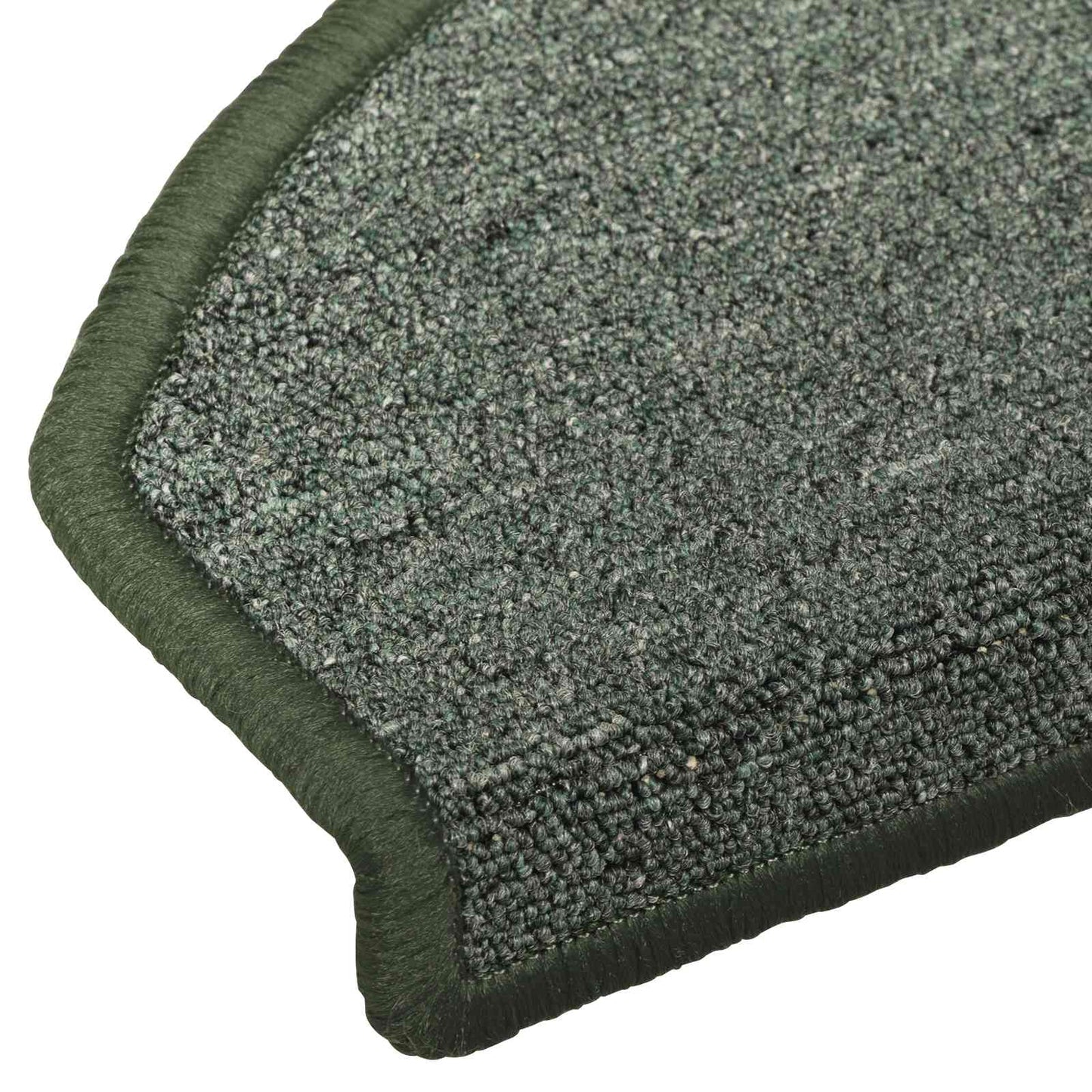 Selvklæbende Trappemåtter 15 pcs Mørkegrøn 80 x 24,5 x 3,5 cm