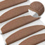 Selvklæbende Trappemåtter 15 pcs Brun 80 x 24,5 x 3,5 cm