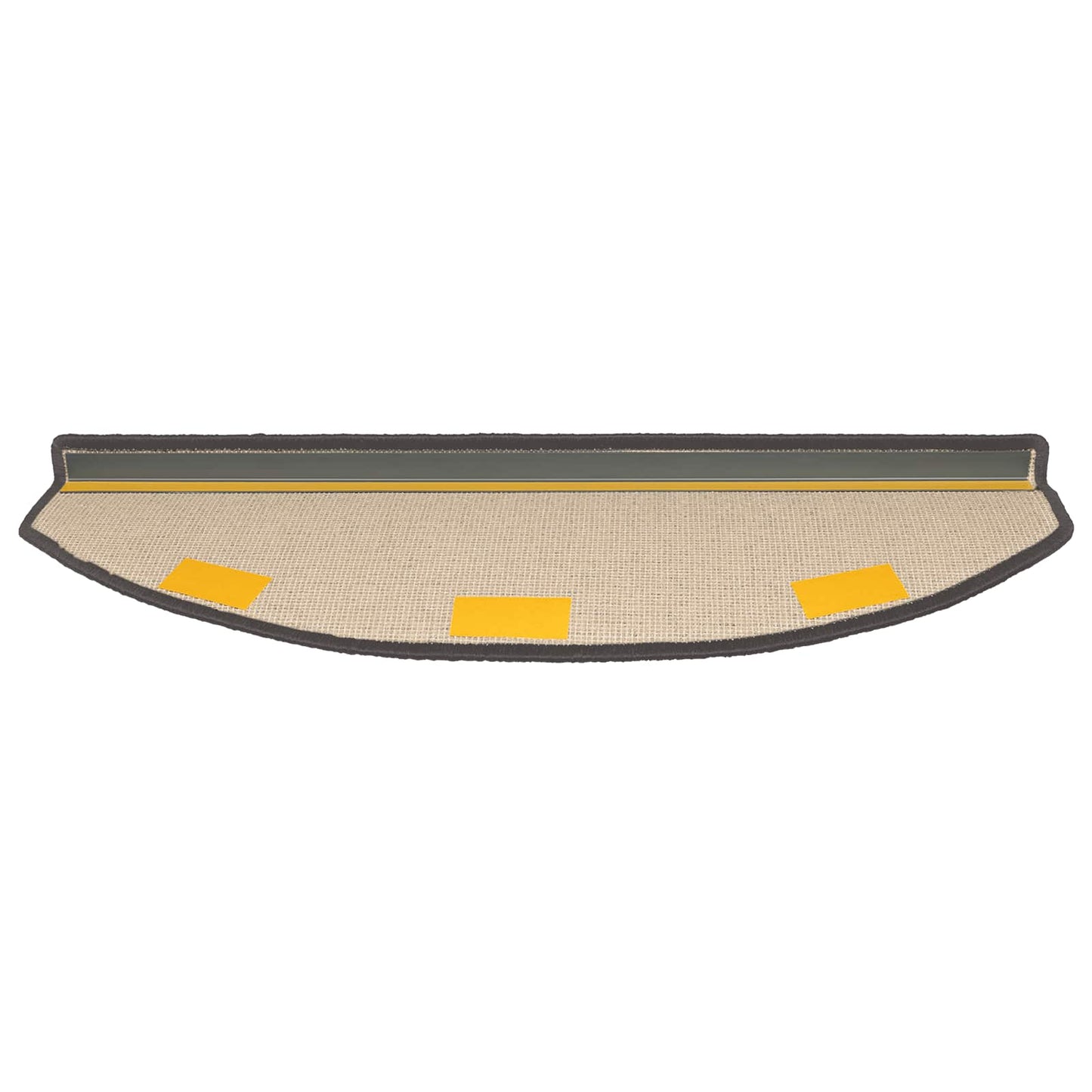 Selvklæbende Trappemåtter 15 pcs Mørkegrå 80 x 24,5 x 3,5 cm