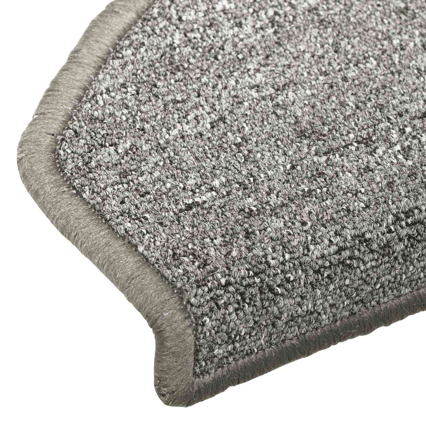 Selvklæbende Trappemåtter 15 pcs Lysegrå 80 x 24,5 x 3,5 cm