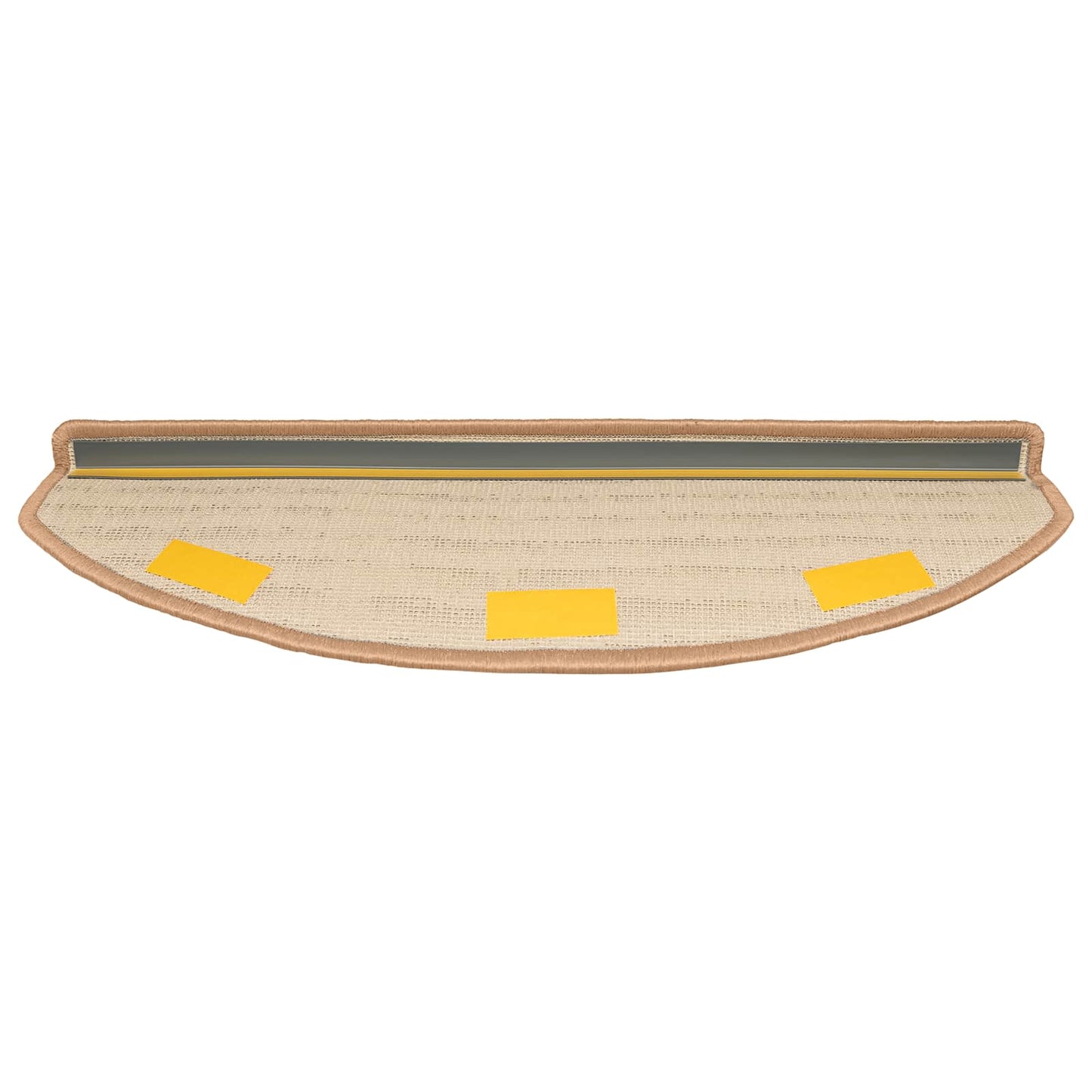 Selvklæbende Trappemåtter 15 pcs Beige 80 x 24,5 x 3,5 cm