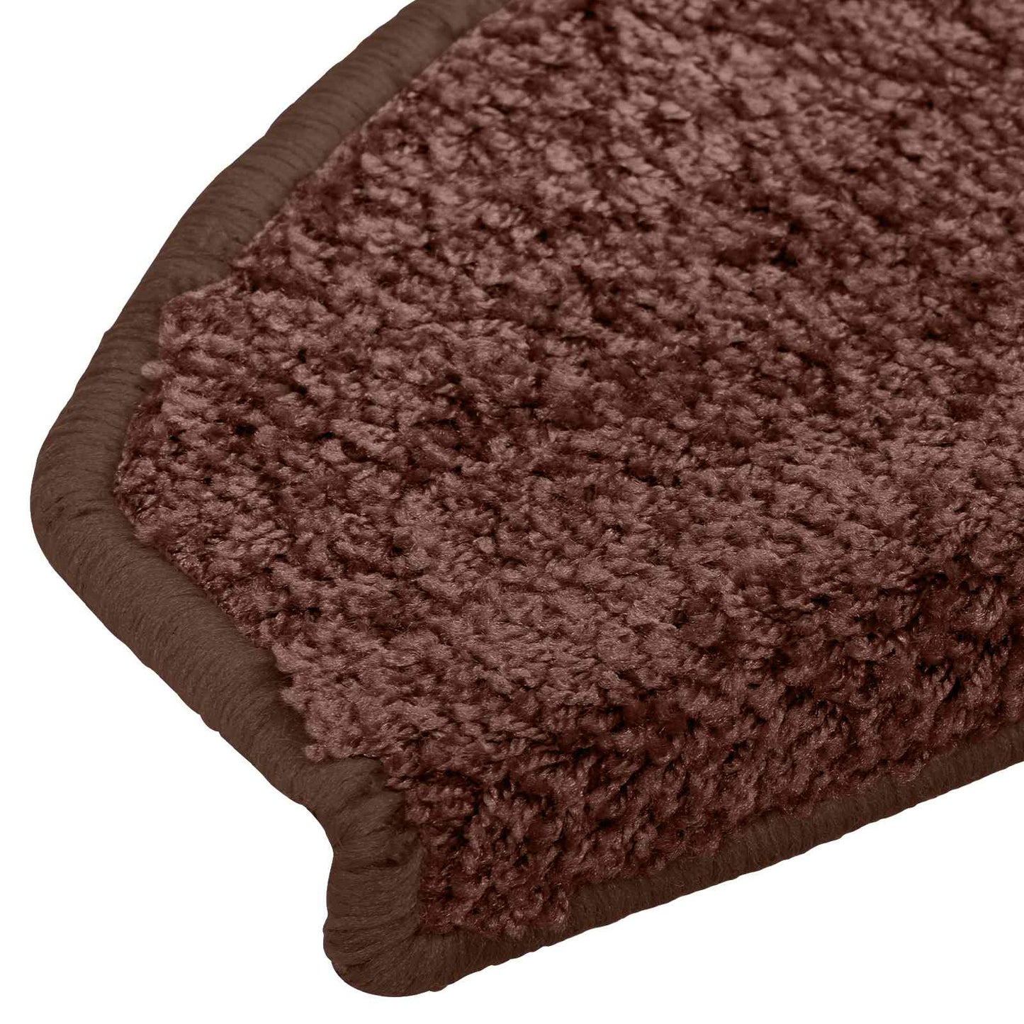 Selvklæbende Trappemåtter 15 pcs Brun 80 x 24,5 x 3,5 cm
