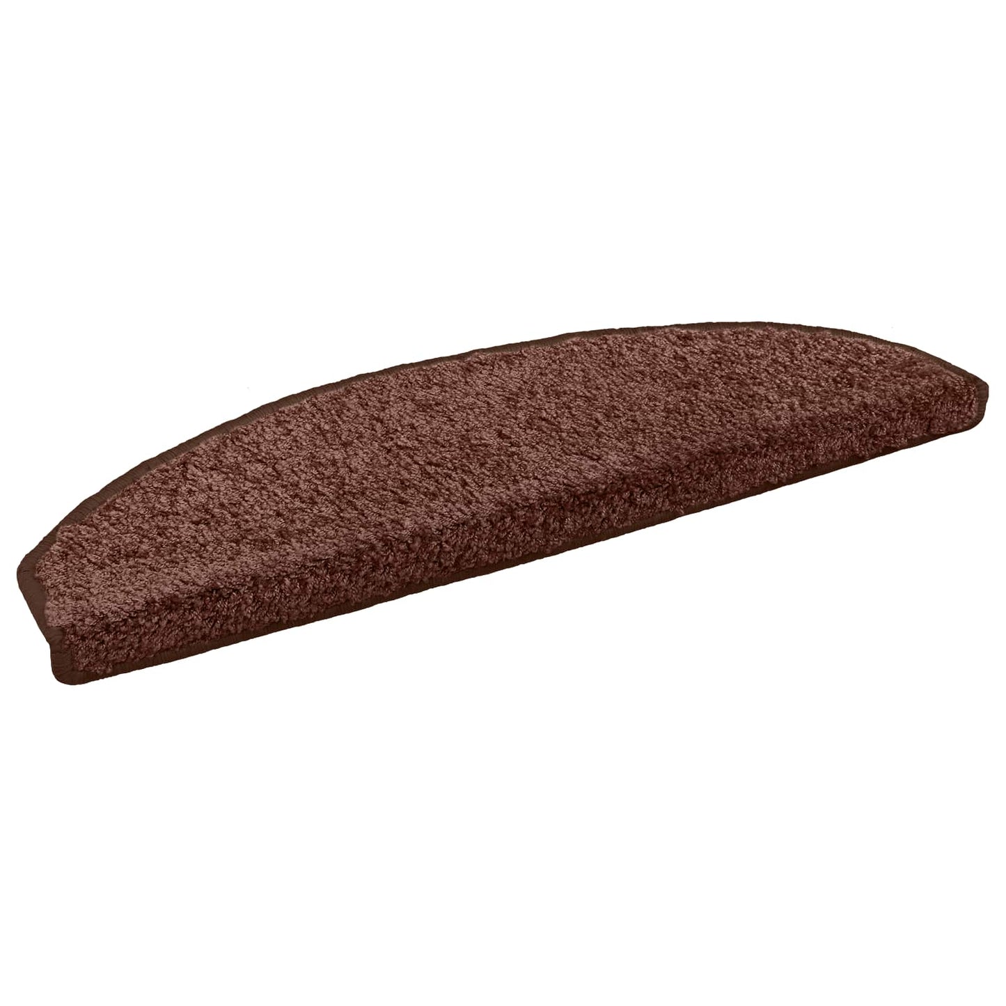 Selvklæbende Trappemåtter 15 pcs Brun 80 x 24,5 x 3,5 cm