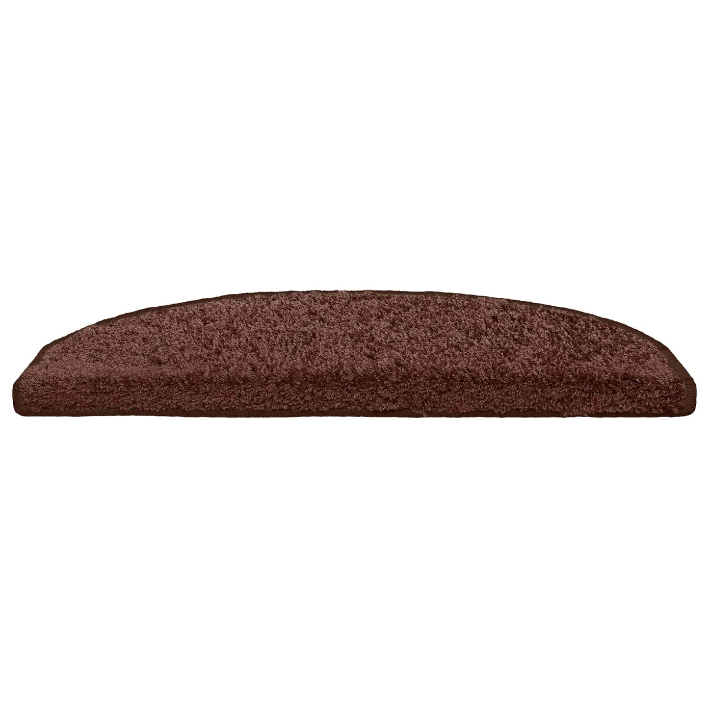 Selvklæbende Trappemåtter 15 pcs Brun 80 x 24,5 x 3,5 cm
