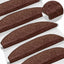 Selvklæbende Trappemåtter 15 pcs Brun 80 x 24,5 x 3,5 cm