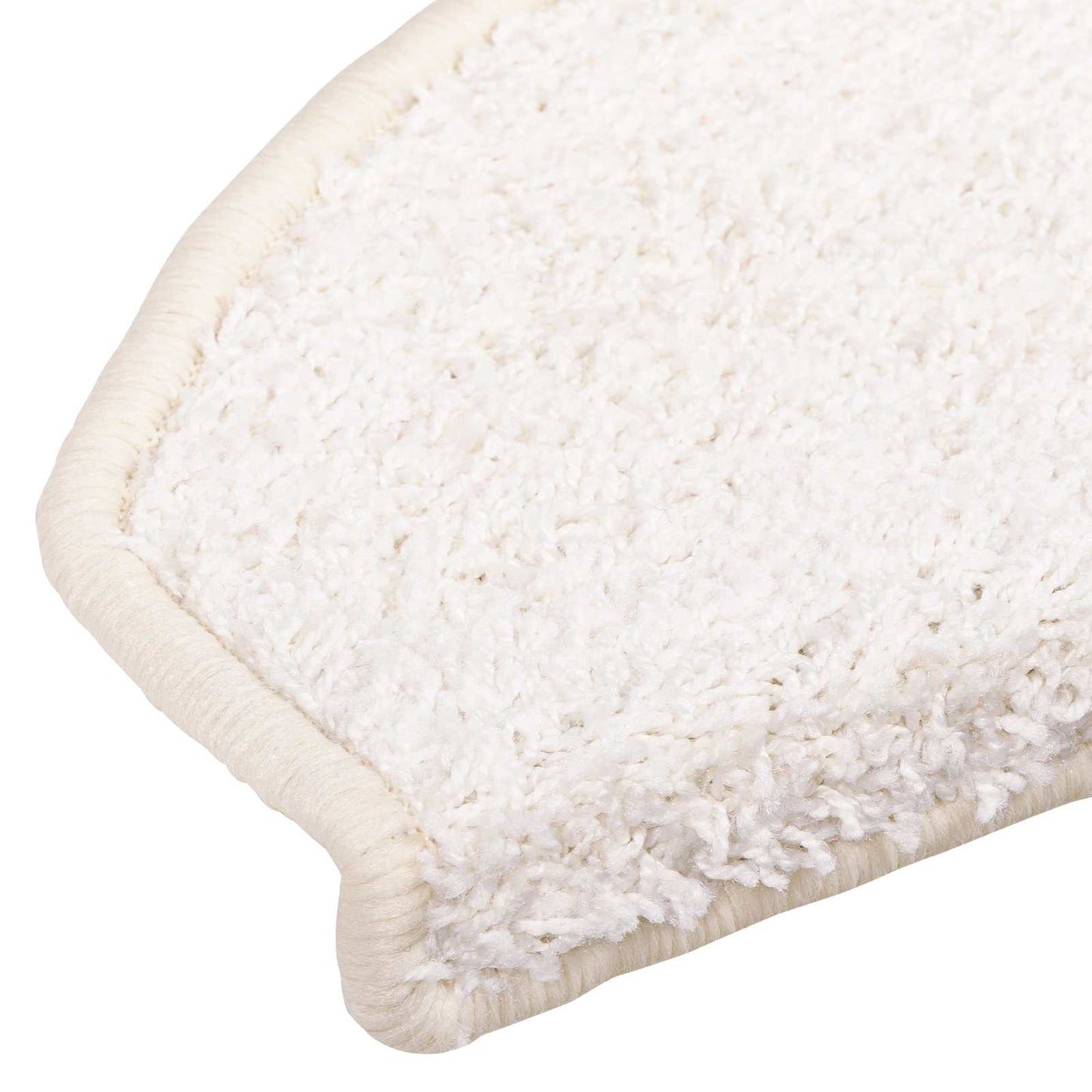 Selvklæbende Trappemåtter 15 pcs Hvid 80 x 24,5 x 3,5 cm