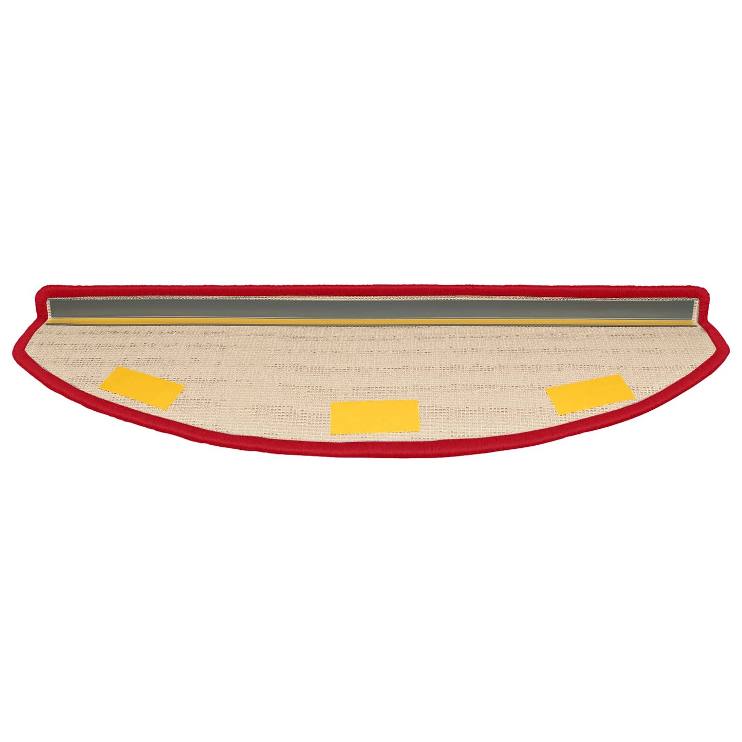 Selvklæbende Trappemåtter 15 pcs Rød 80 x 24,5 x 3,5 cm