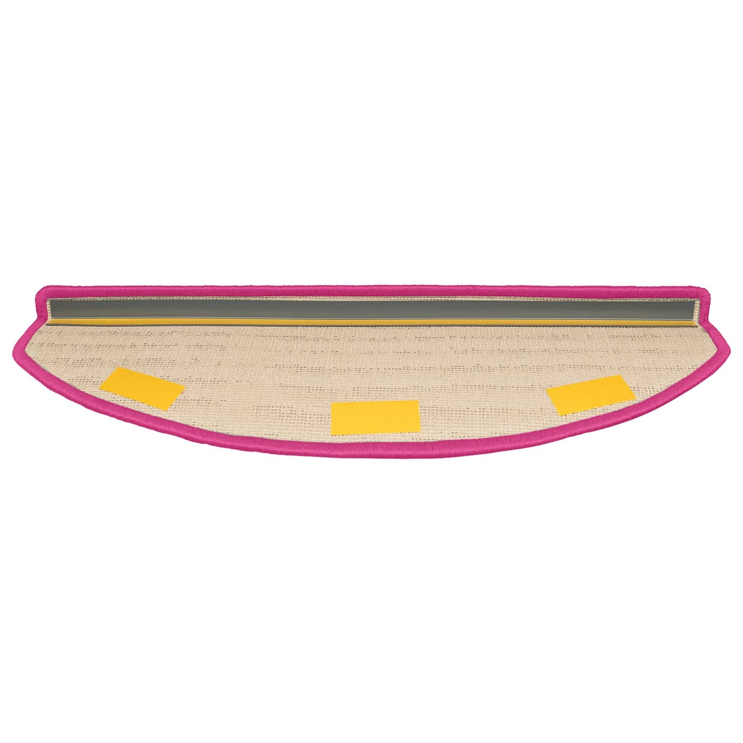 Selvklæbende Trappemåtter 15 pcs Lyserød 80 x 24,5 x 3,5 cm