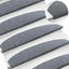 Selvklæbende Trappemåtter 15 pcs Lysegrå 80 x 24,5 x 3,5 cm