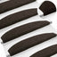 Selvklæbende Trappemåtter 15 pcs Mørk Brun 80 x 24,5 x 3,5 cm