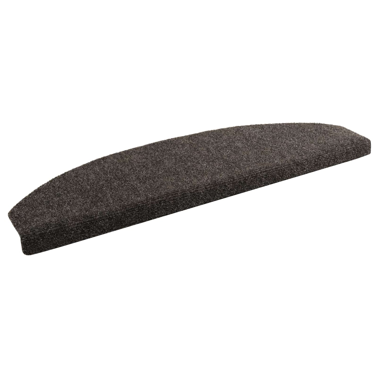 Selvklæbende Trappemåtter 15 pcs Antracit 80 x 24,5 x 3,5 cm