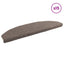 Selvklæbende Trappemåtter 15 pcs Mokka 80 x 24,5 x 3,5 cm