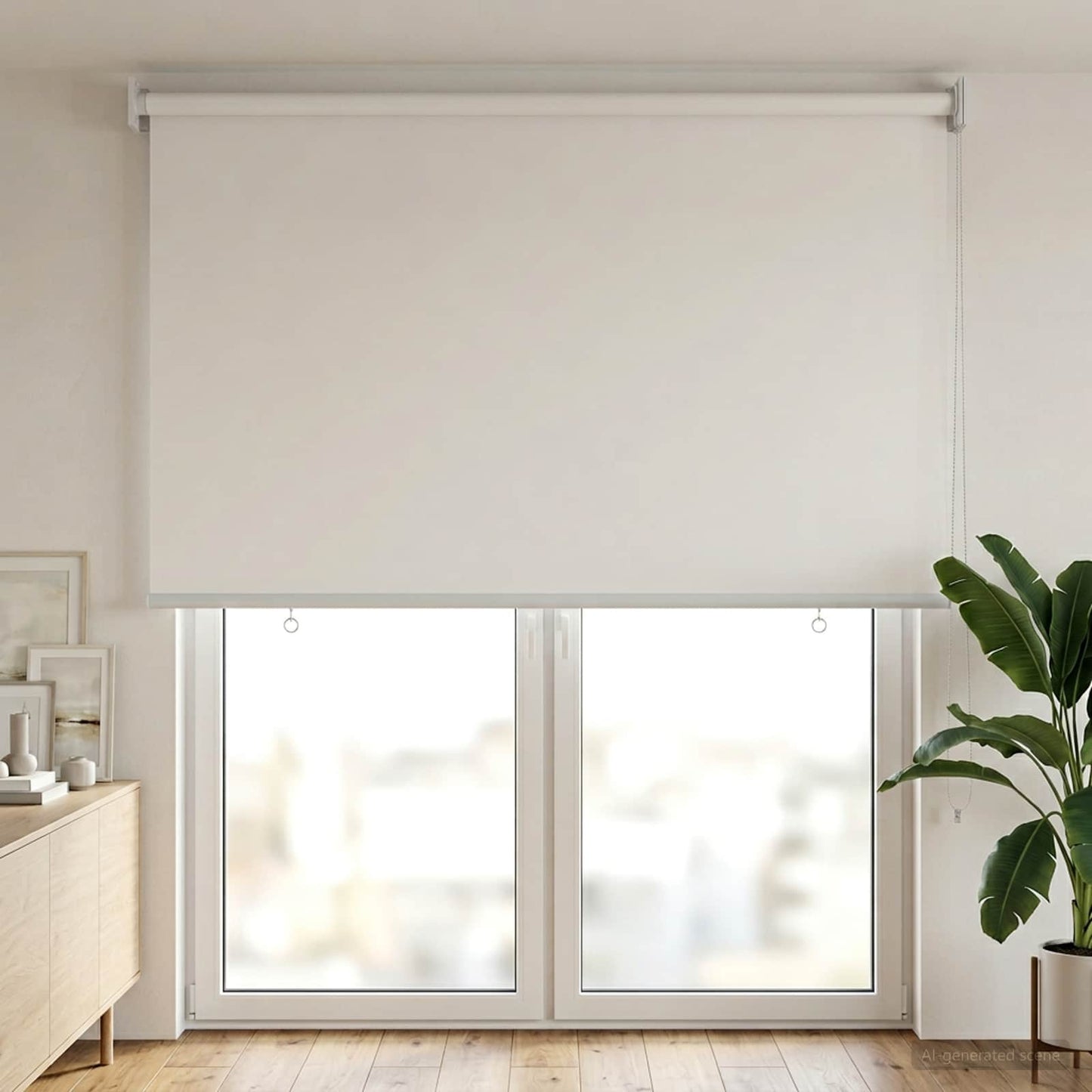 Udeterrasse Rullegardin UV Beskyttelse Hvid 65 x 230 cm (B x H)