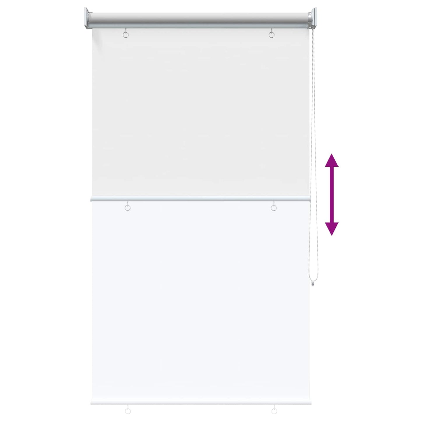 Udeterrasse Rullegardin UV Beskyttelse Hvid 65 x 230 cm (B x H)