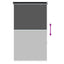 Udeterrasse Rullegardin UV Beskyttelse Sort 65 x 230 cm (B x H)