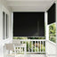 Udeterrasse Rullegardin UV Beskyttelse Sort Polyester
