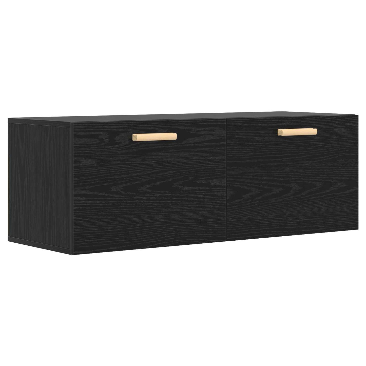 Vægskab Sort eg 100 x 36,5 x 35 cm Konstrueret træ