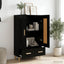 Highboard Sort eg 70 x 31 x 115 cm Konstrueret træ