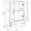 Highboard Sort eg 70 x 31 x 115 cm Konstrueret træ