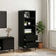 Highboard Sort eg 40 x 36 x 110 cm Konstrueret træ