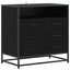 Skuffeskab 3-Skuffe Sort eg 70 x 41 x 70 cm Konstrueret træ